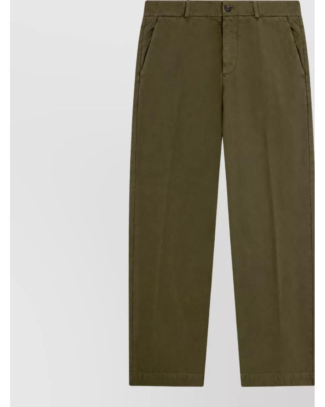 Ballantyne Green Wide-Leg Cotton Trousers for men