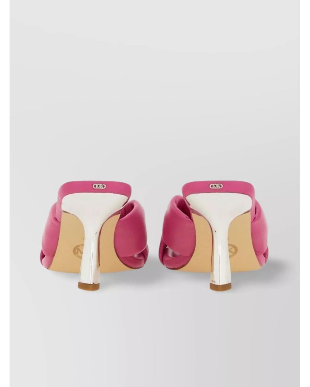 Michael Kors Pink Leather Elena Sandals