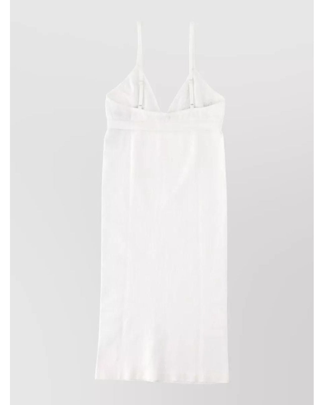 MM6 by Maison Margiela White Sleeveless Midi Dress