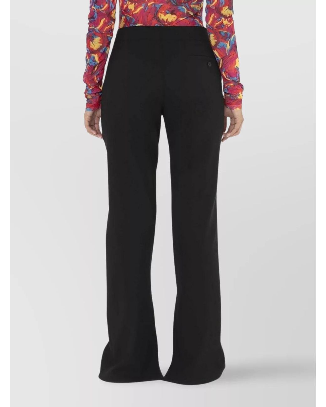 J.W. Anderson Black Virgin Wool Front-Slit Straight-Leg Trousers