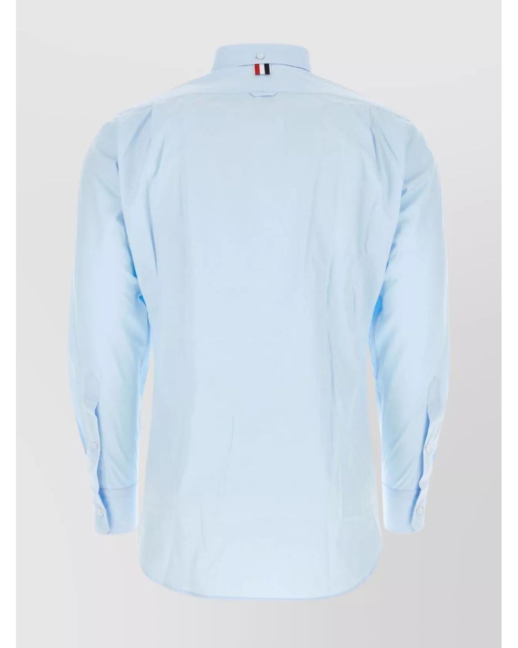 Thom Browne Blue Long-Sleeve Cotton Shirt for men