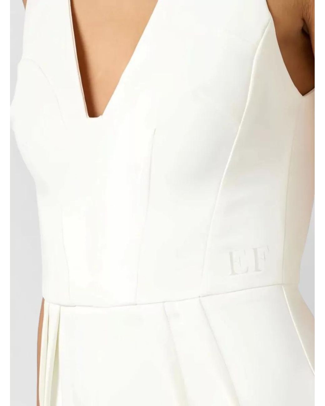 Elisabetta Franchi White Knee-Length Dress