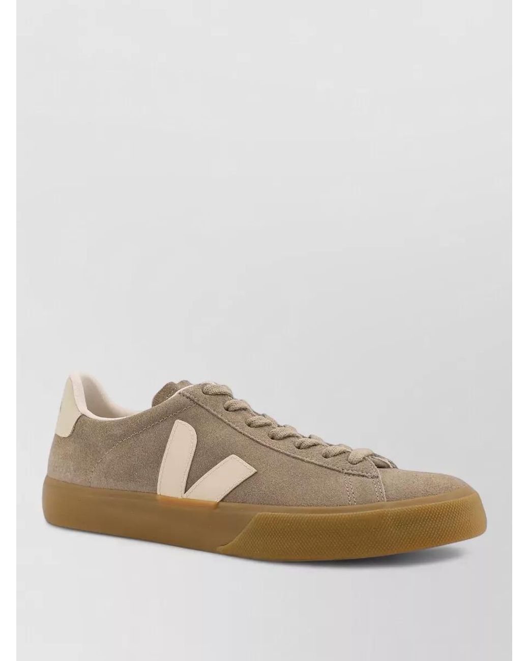 Veja Brown Leather Low-Top Sneakers for men