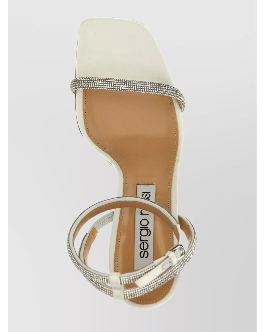 Sergio Rossi White Leather Bridal Sandals
