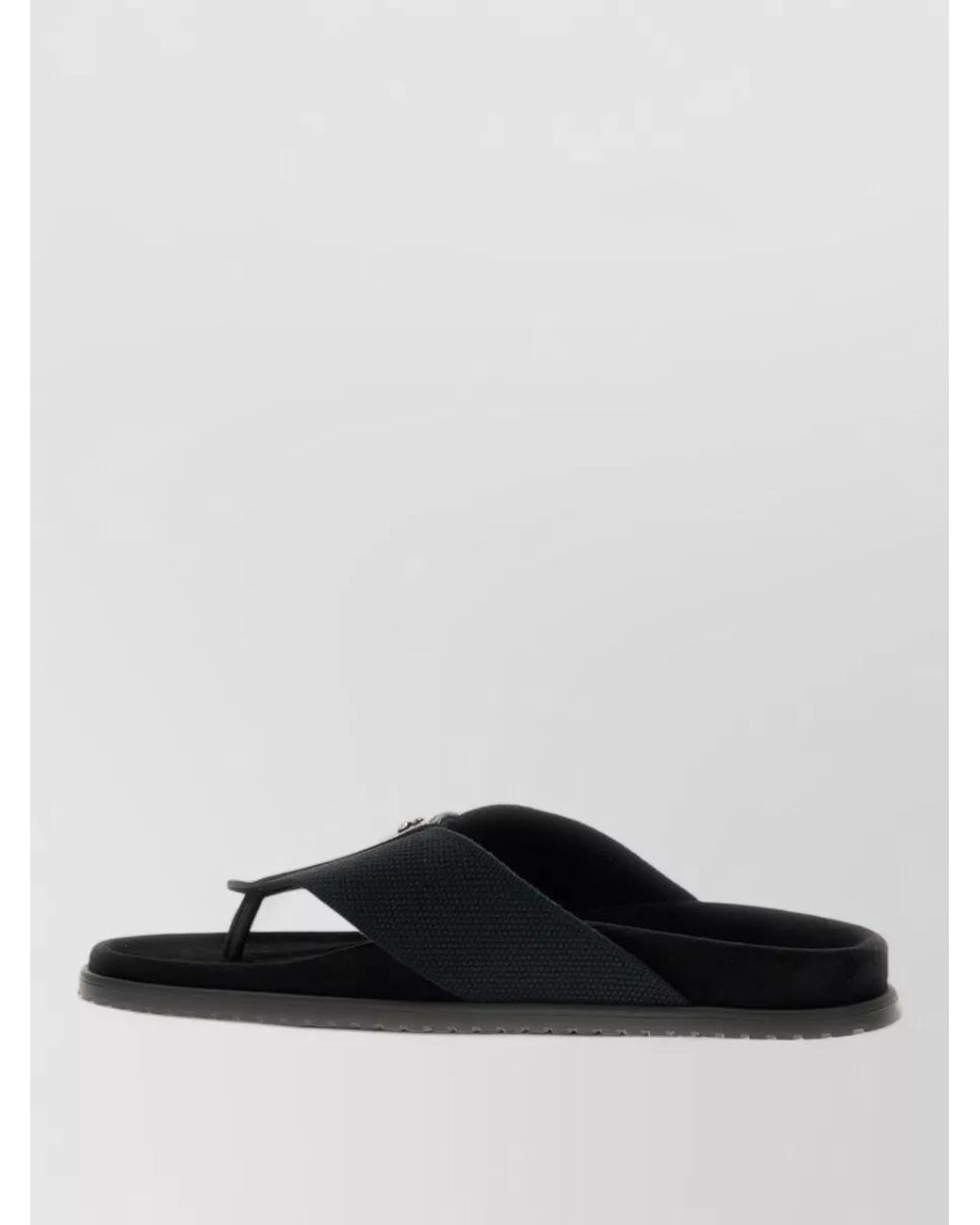 Dolce & Gabbana White Logo Flip-Flop Sandals for men