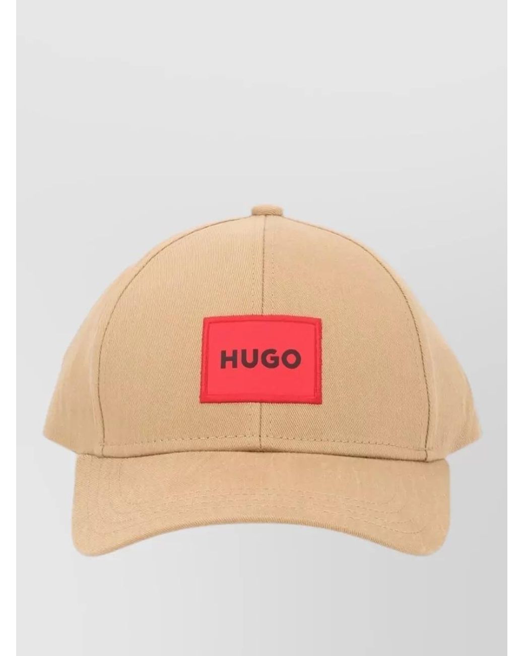 HUGO Pink Cotton Baseball Cap for men