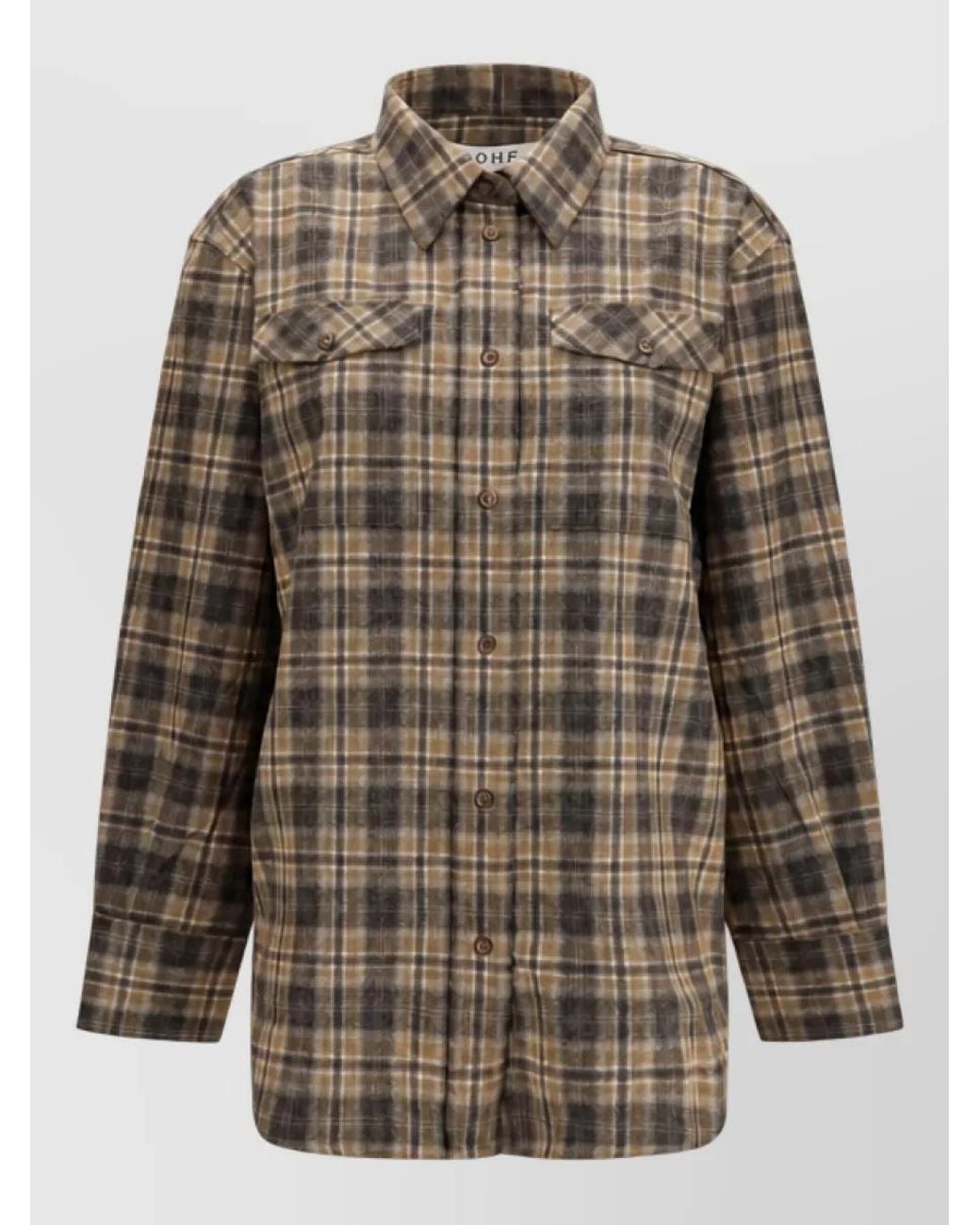 Rohe Multicolor Checked Wool Relaxed-Fit Shirt Jacket