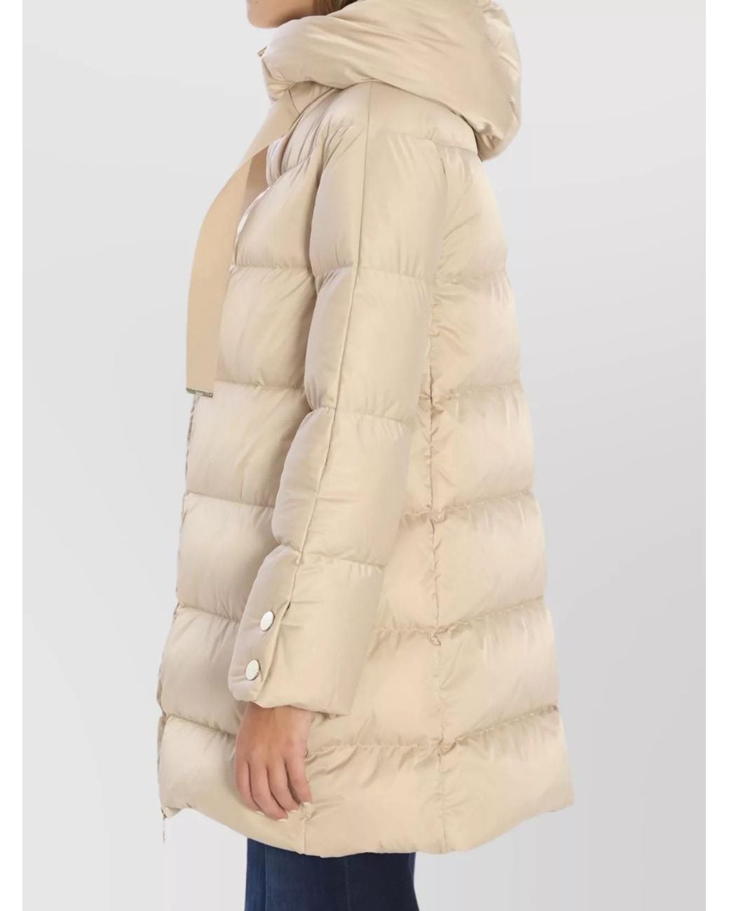 Herno Natural Down Quilted Hooded Puffer Jacket