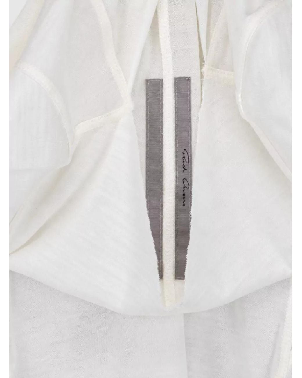 Rick Owens White Short-Sleeve Top