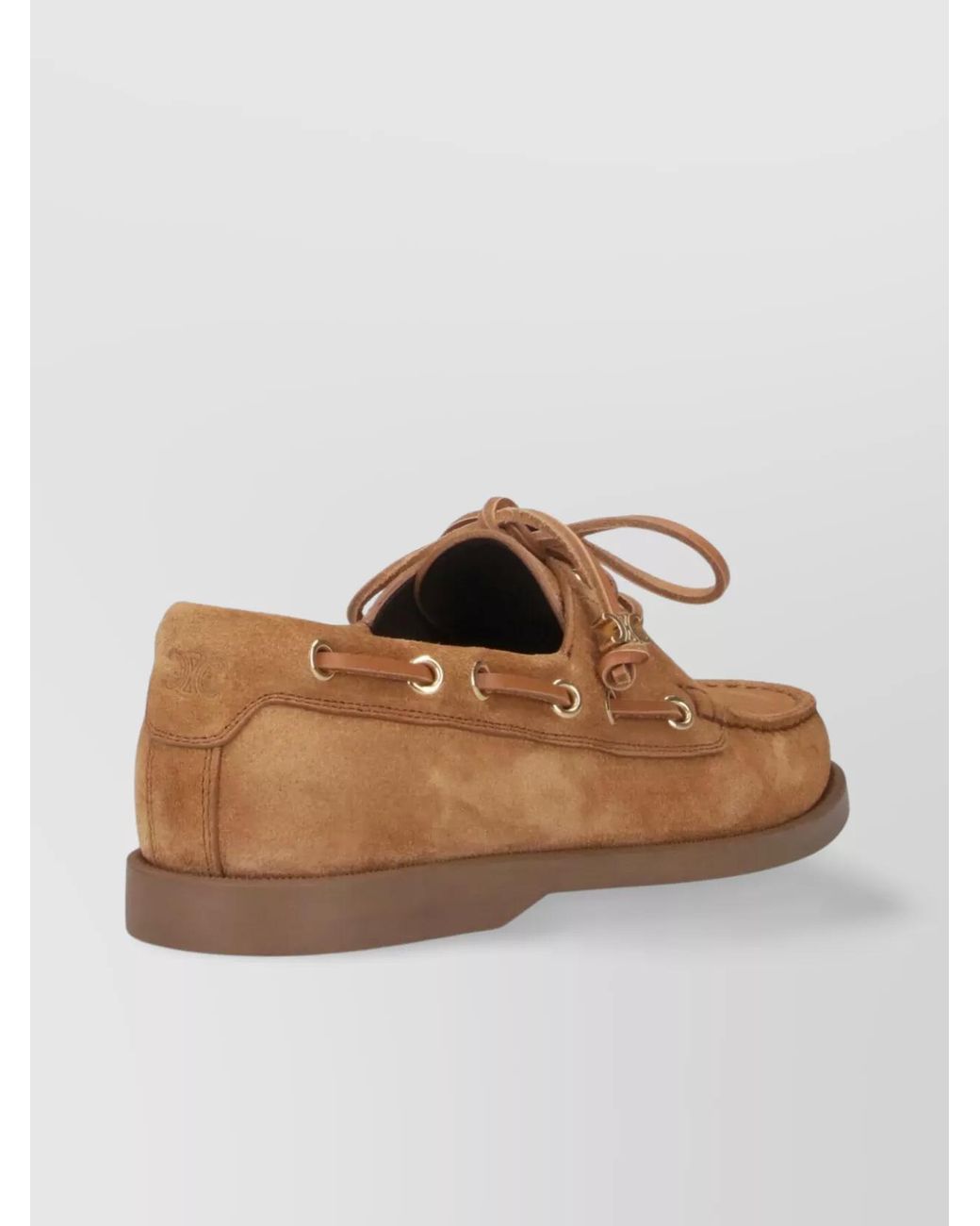 Céline Brown Leather Loafers