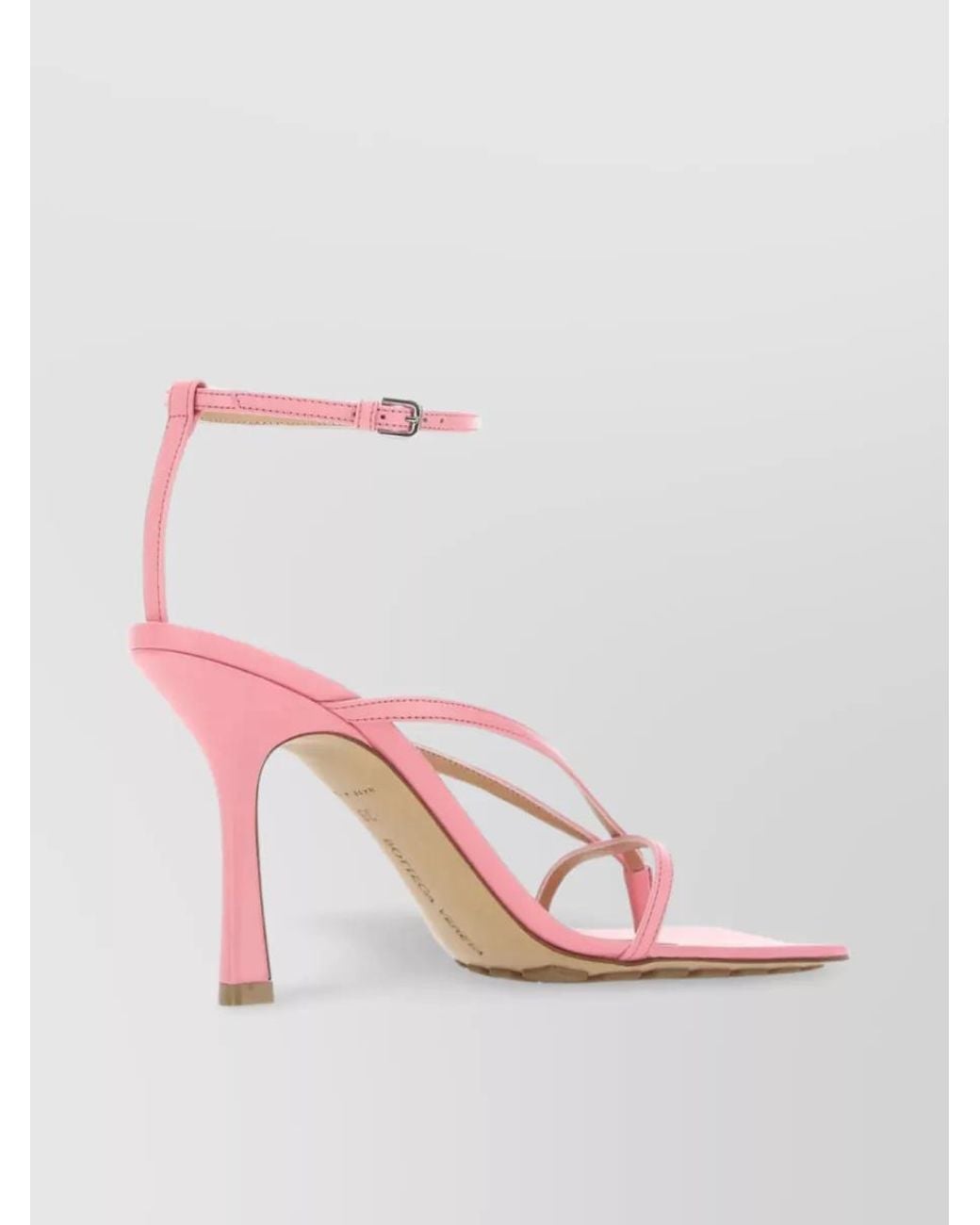 Bottega Veneta Pink Leather Sandals