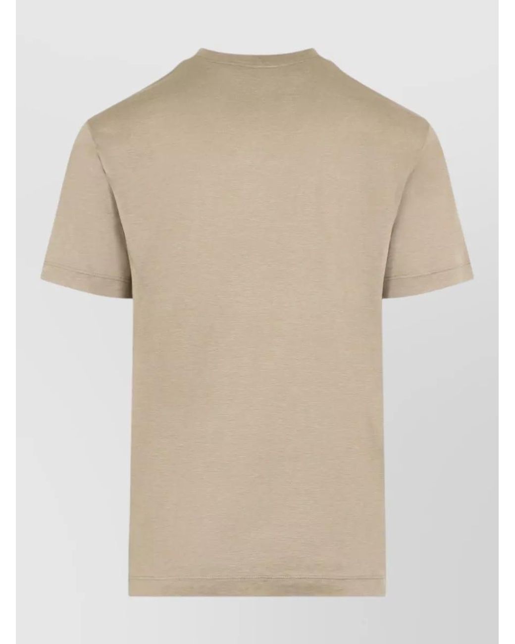 Giorgio Armani Natural Silk Regular-Fit Short-Sleeve T-Shirt for men