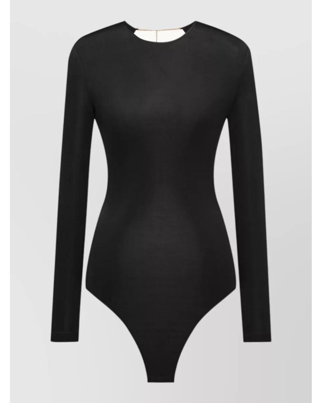 Saint Laurent Black Backless Bodysuit