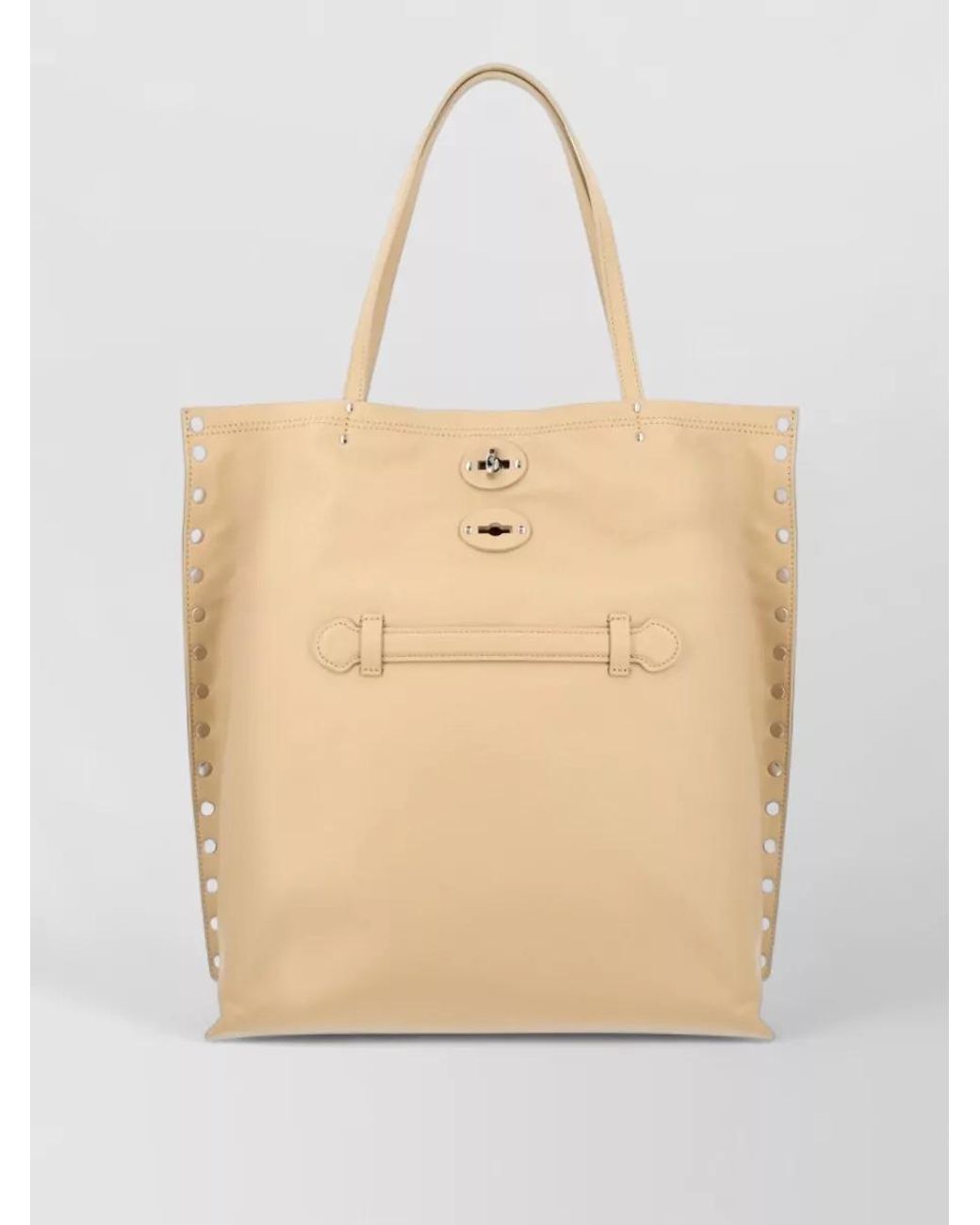 Zanellato Natural Leather Medium Tote Bag