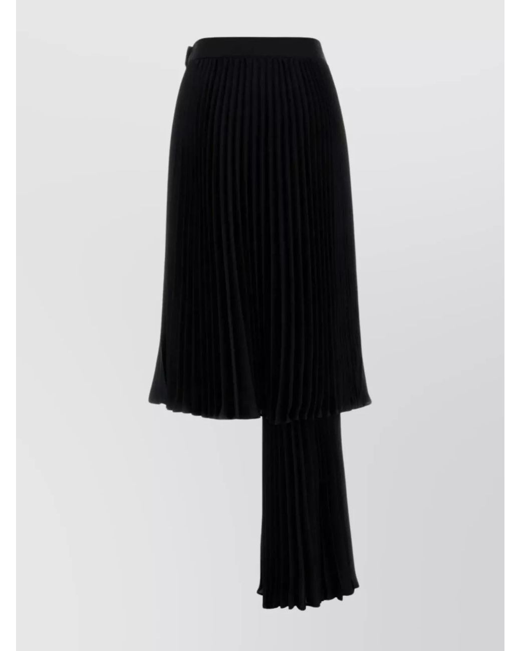Bottega Veneta Black Polyester Asymmetric Skirt