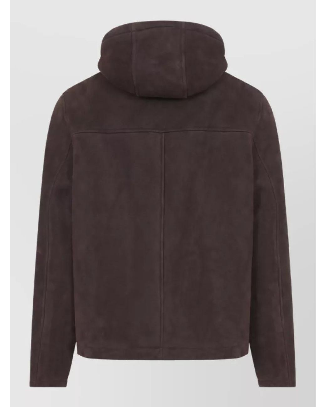 Yves Salomon Black Lamb Leather Hooded Jacket for men