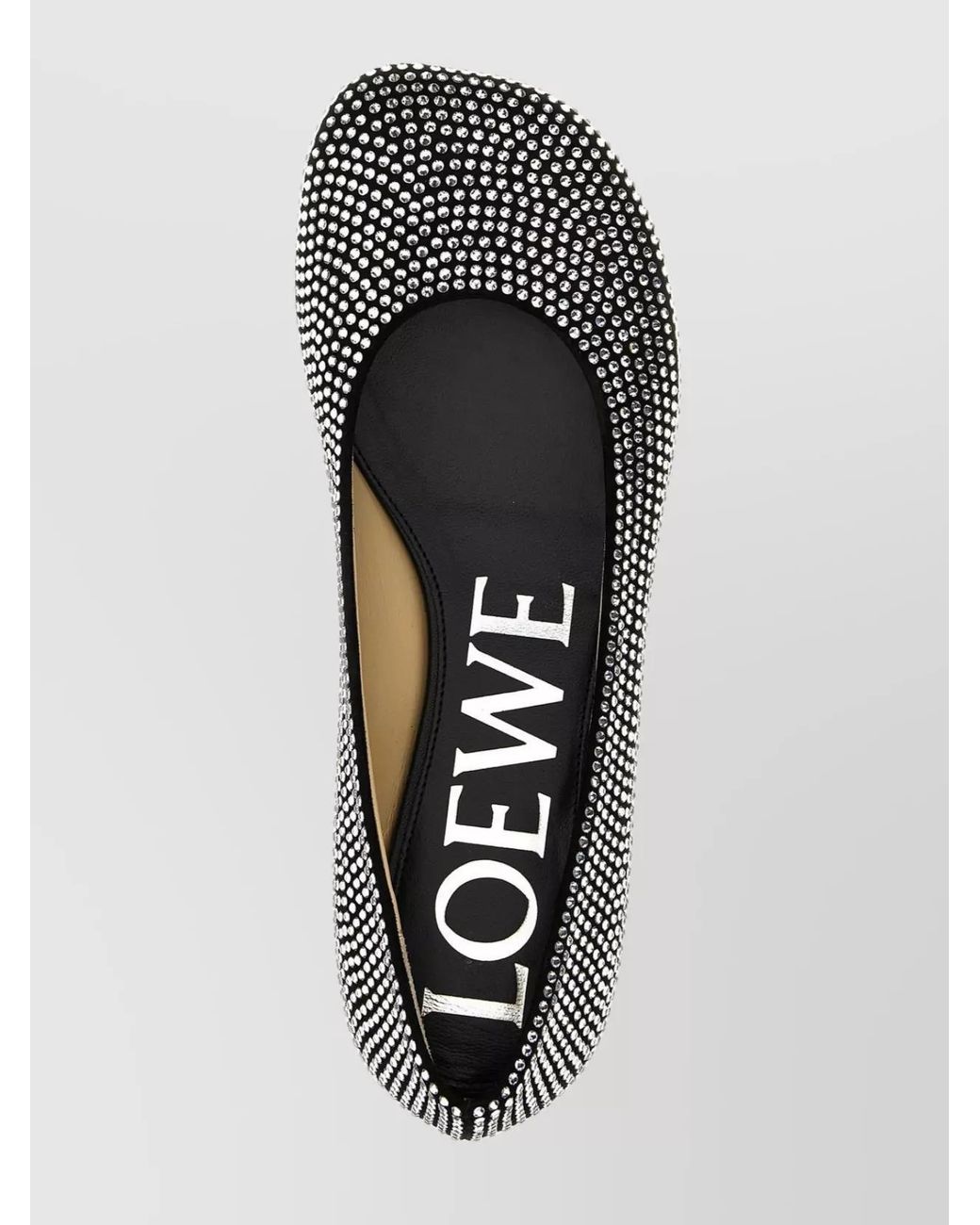 Loewe Black Leather Toy Ballet Flats