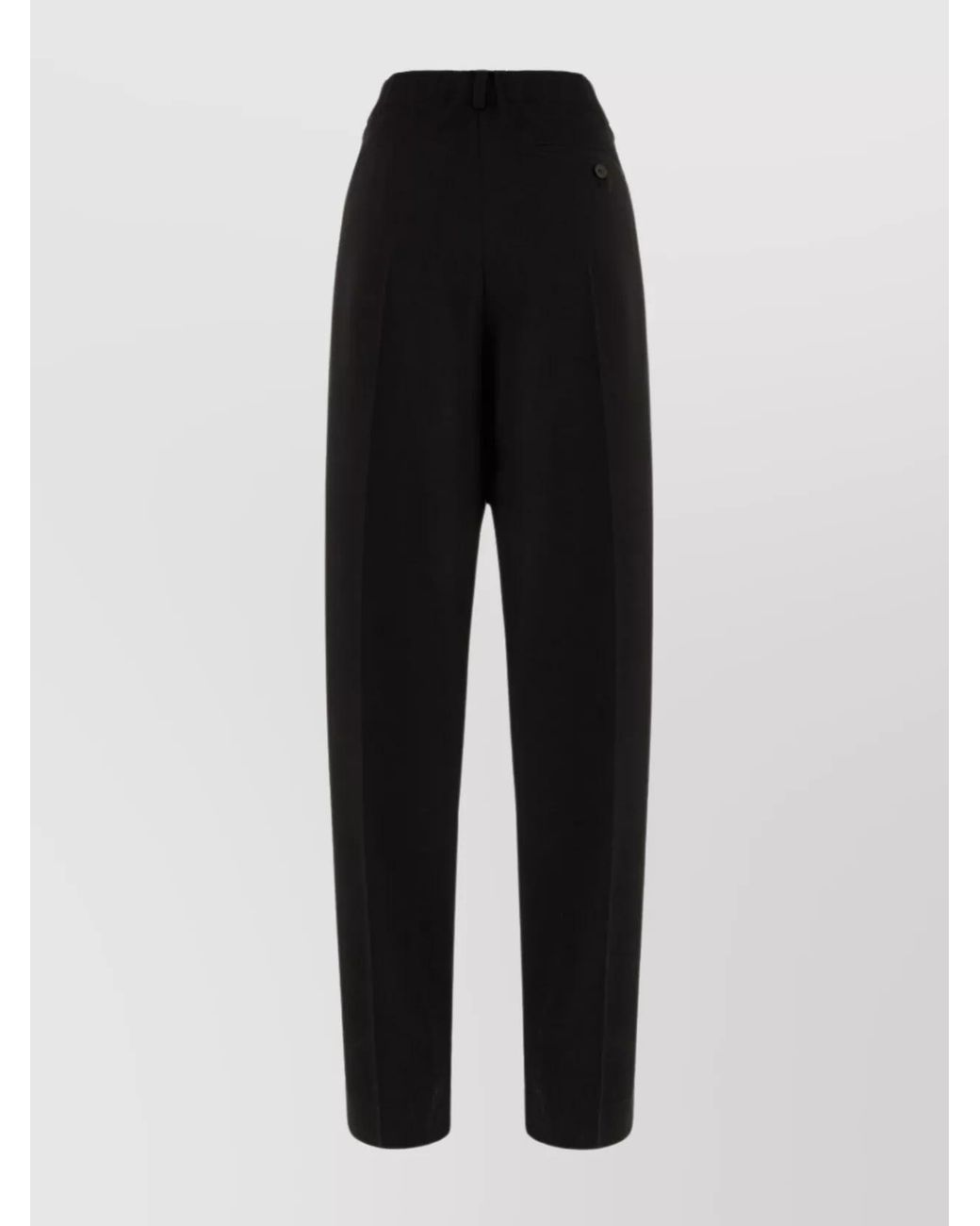 Givenchy Black Wool Straight-Leg Tailored Trousers
