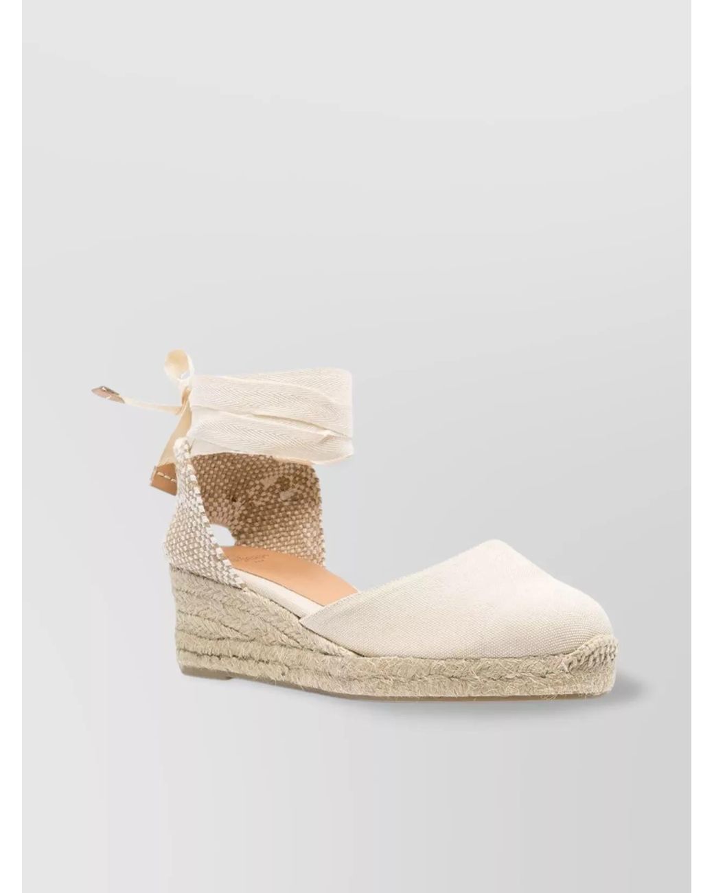 Castaner Natural Canvas Wedge Espadrilles