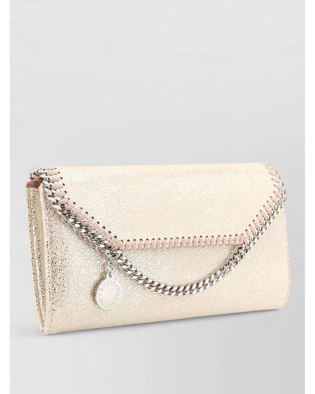 Stella McCartney Natural Falabella Continental Wallet Clutch Bag