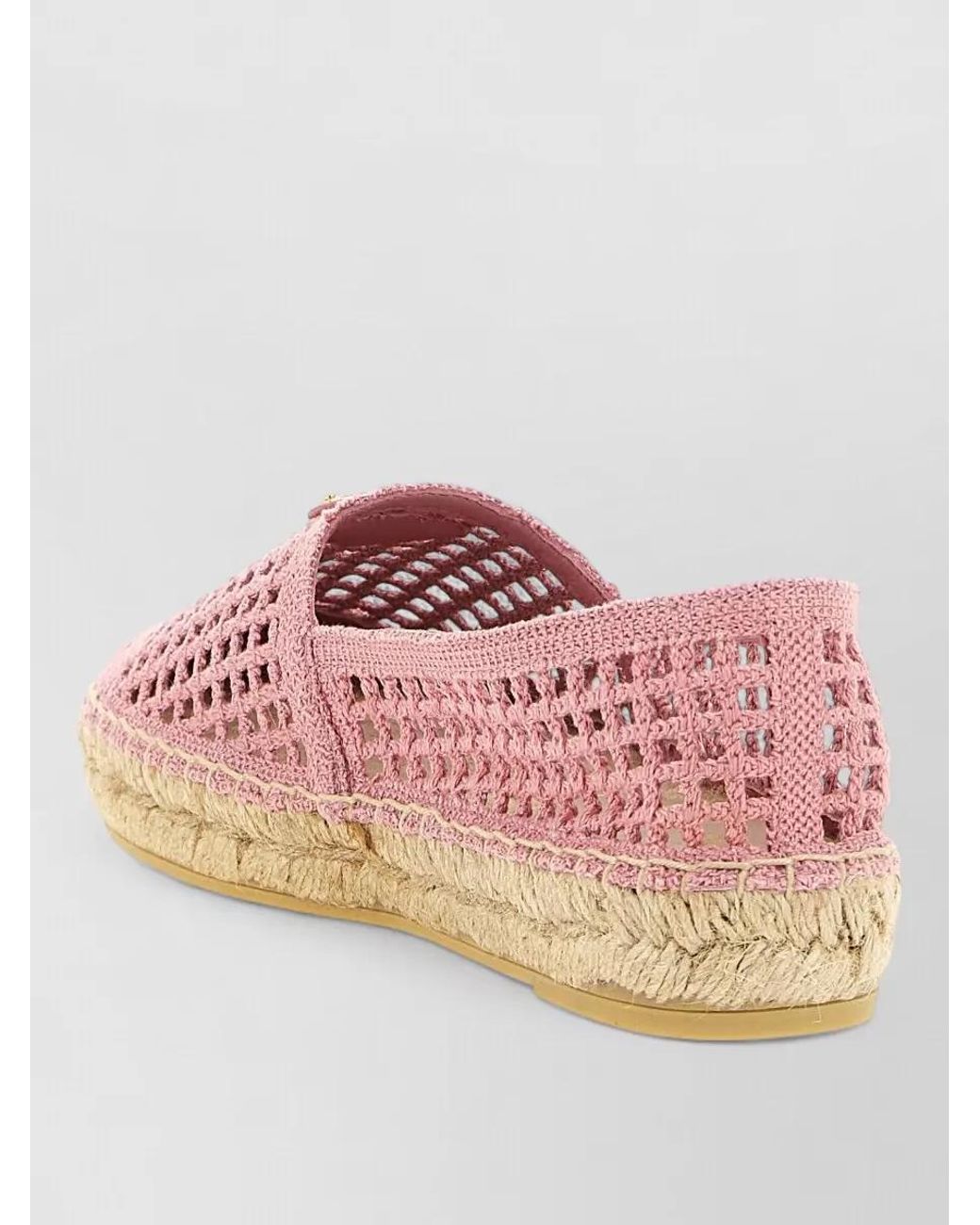 Prada Pink Crochet Espadrilles