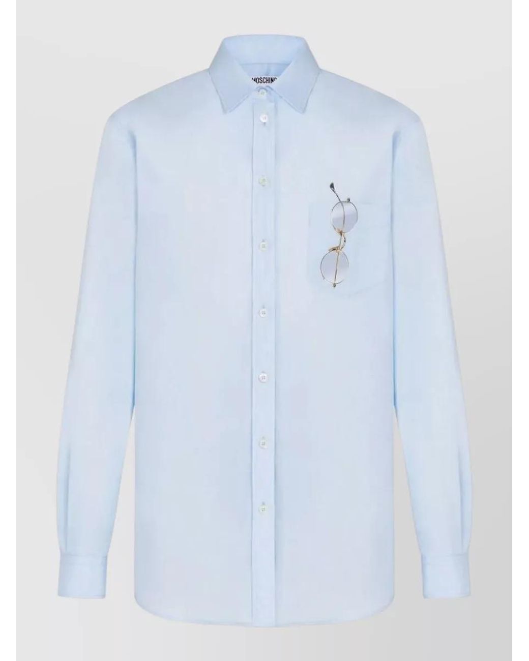 Moschino Blue Printed Shirt