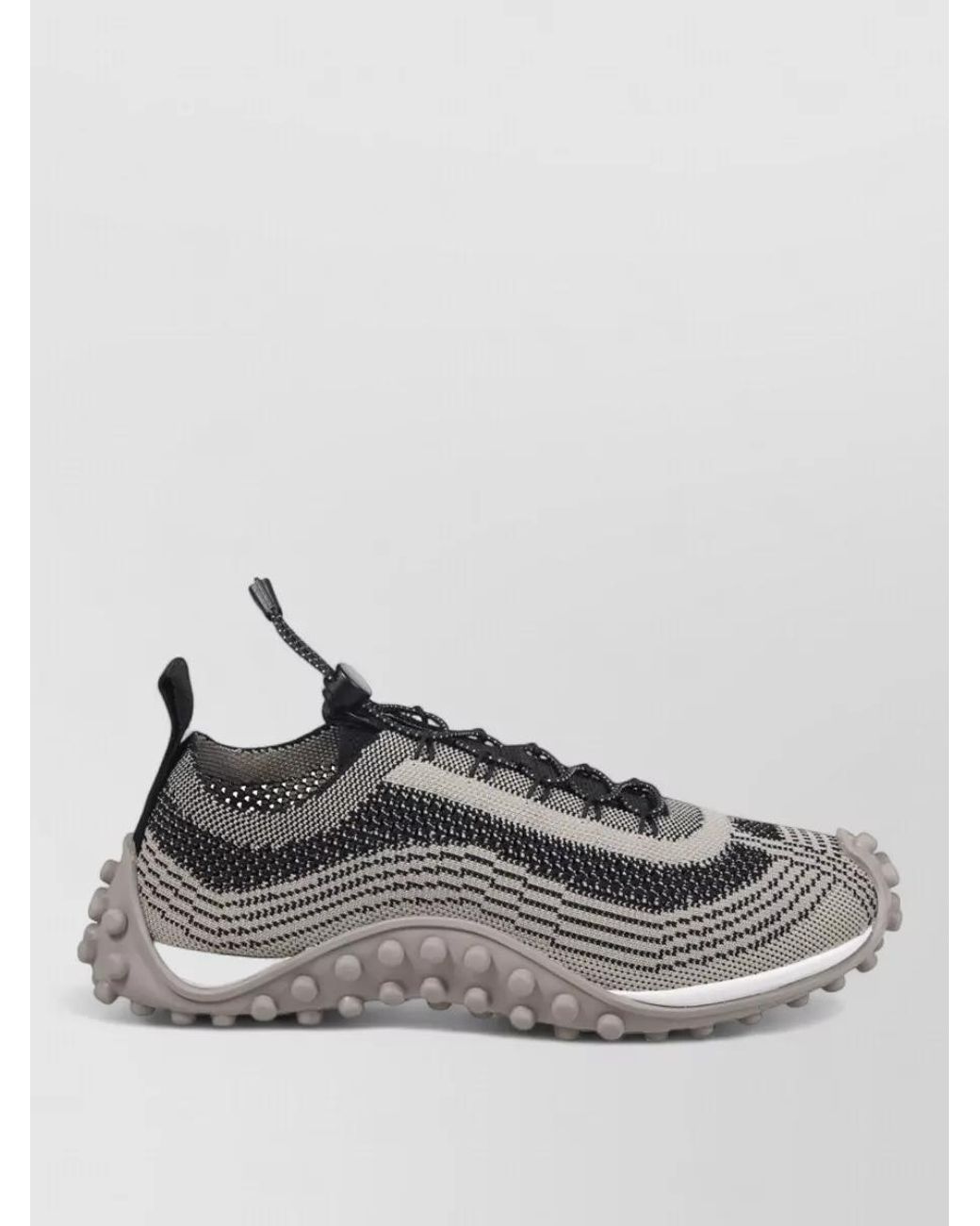 AMI Gray Mirage Lace-Up Sneakers