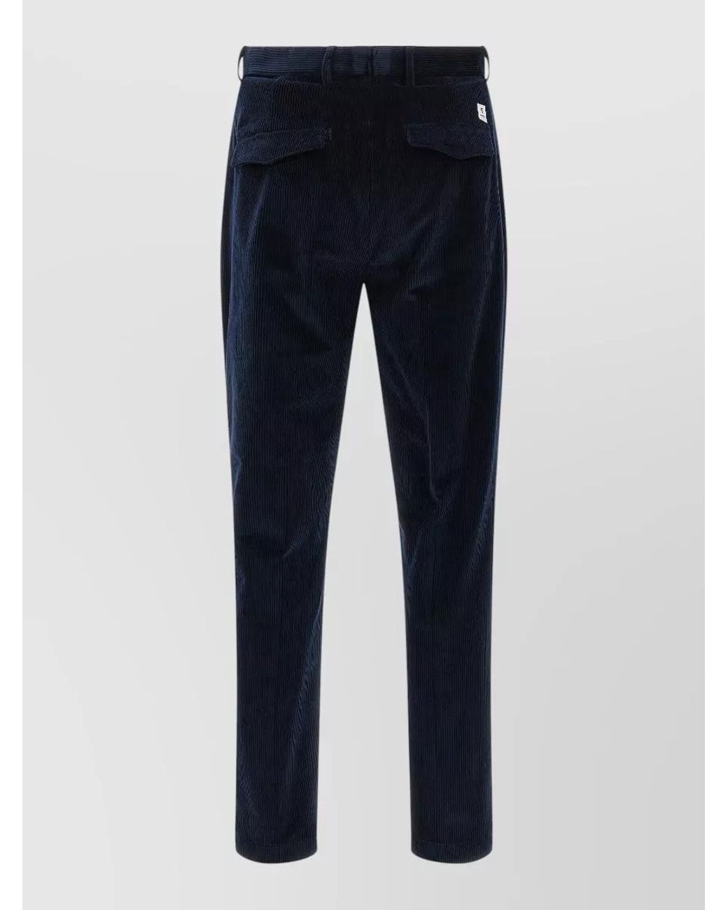 Department 5 Blue Corduroy Cropped Straight-Leg Trousers for men