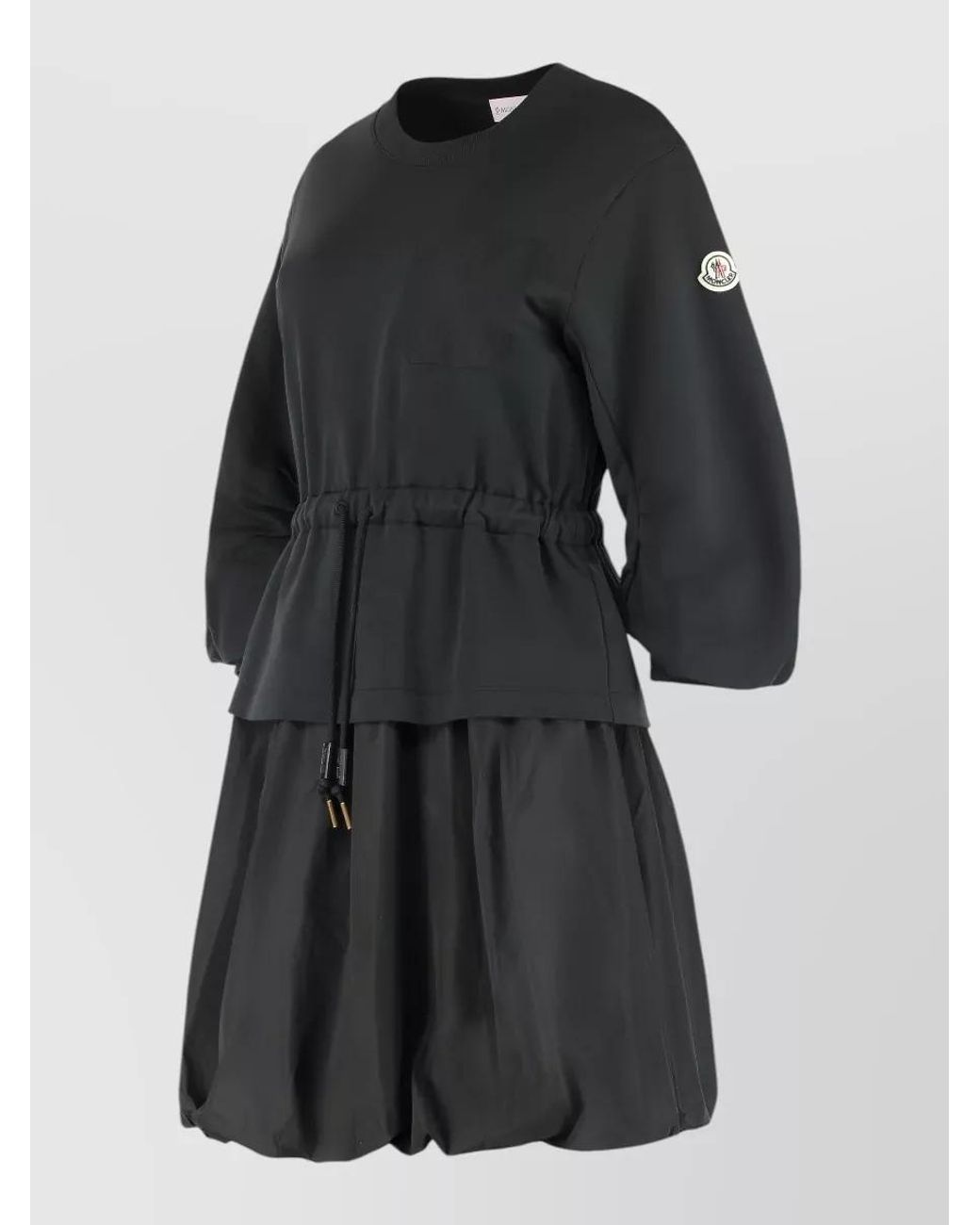 Moncler Black Cotton Mini Dress