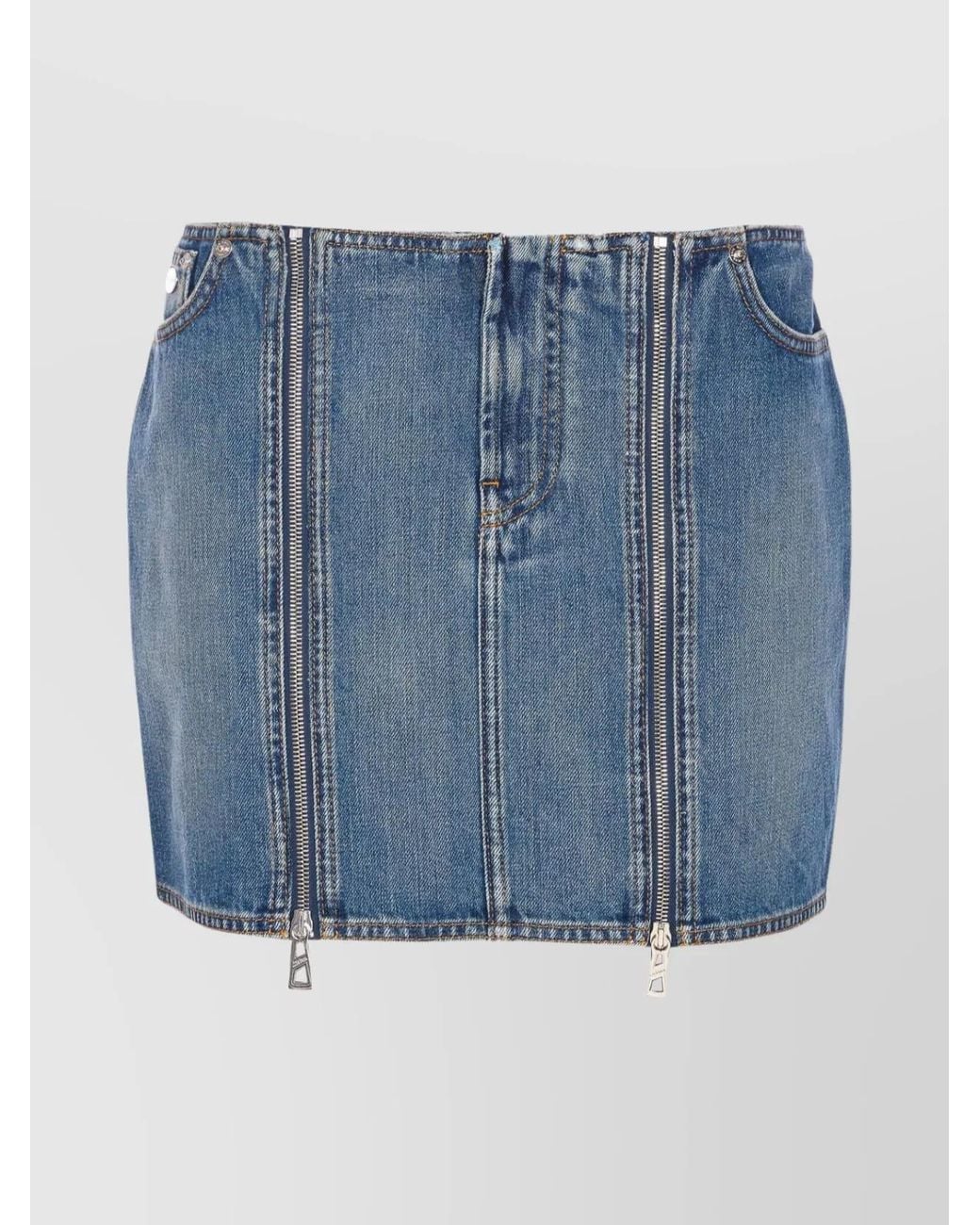 Jean Paul Gaultier Blue Denim Mini Skirt