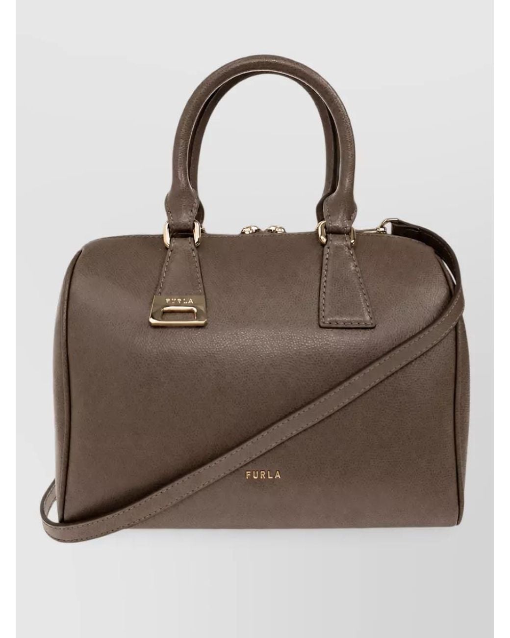 Furla Brown Na Leather Shoulder Bag