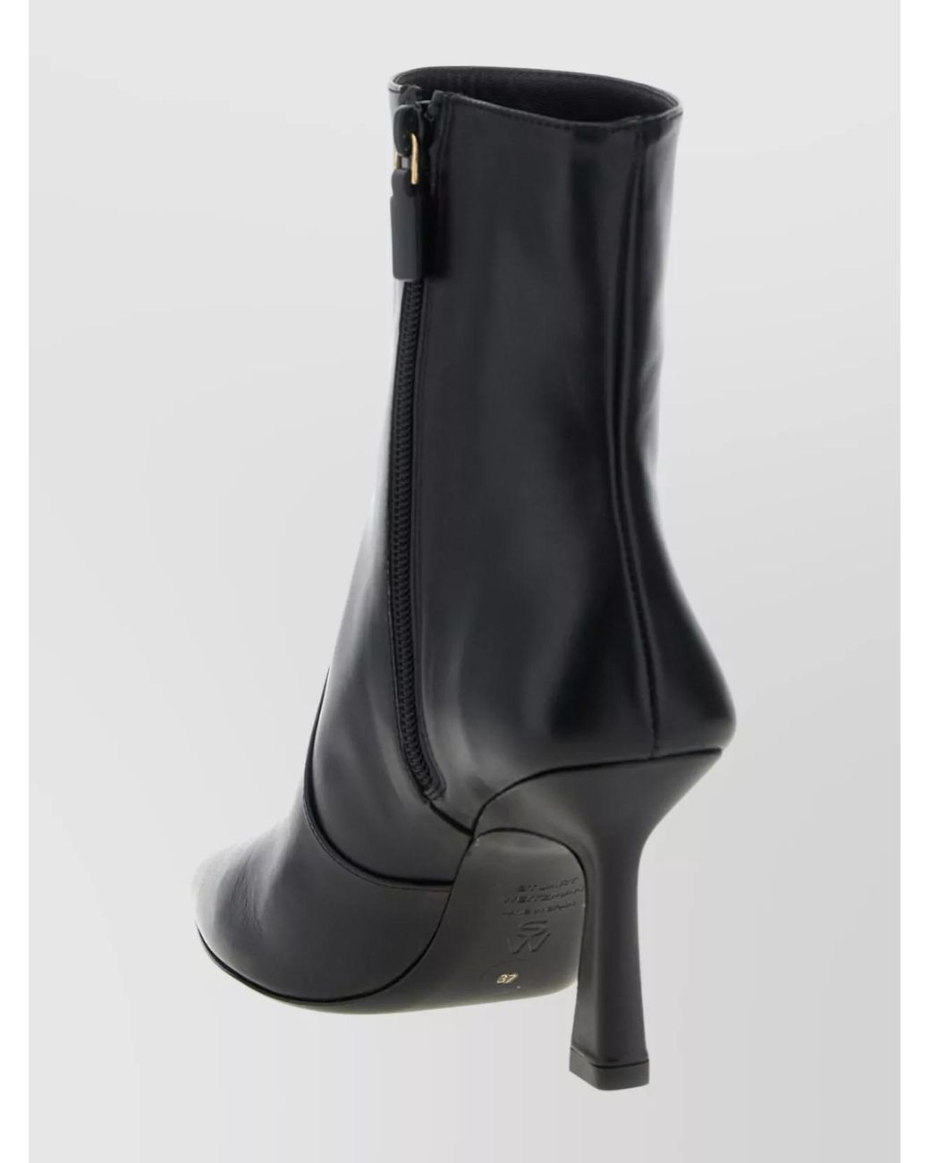 Stuart Weitzman Black Leather Ankle Boots