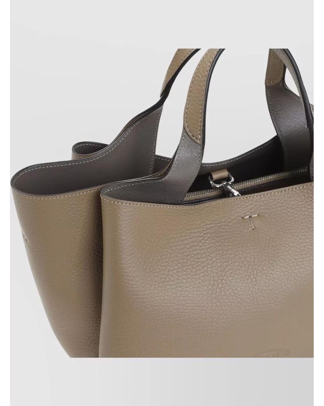 Tod's Natural Mini Leather Tote Bag