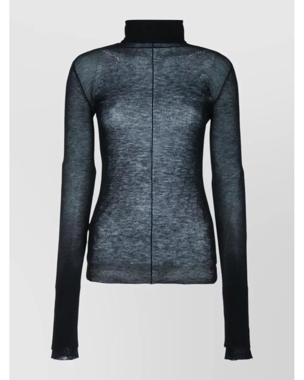 Elisabetta Franchi Blue Turtleneck Sweater