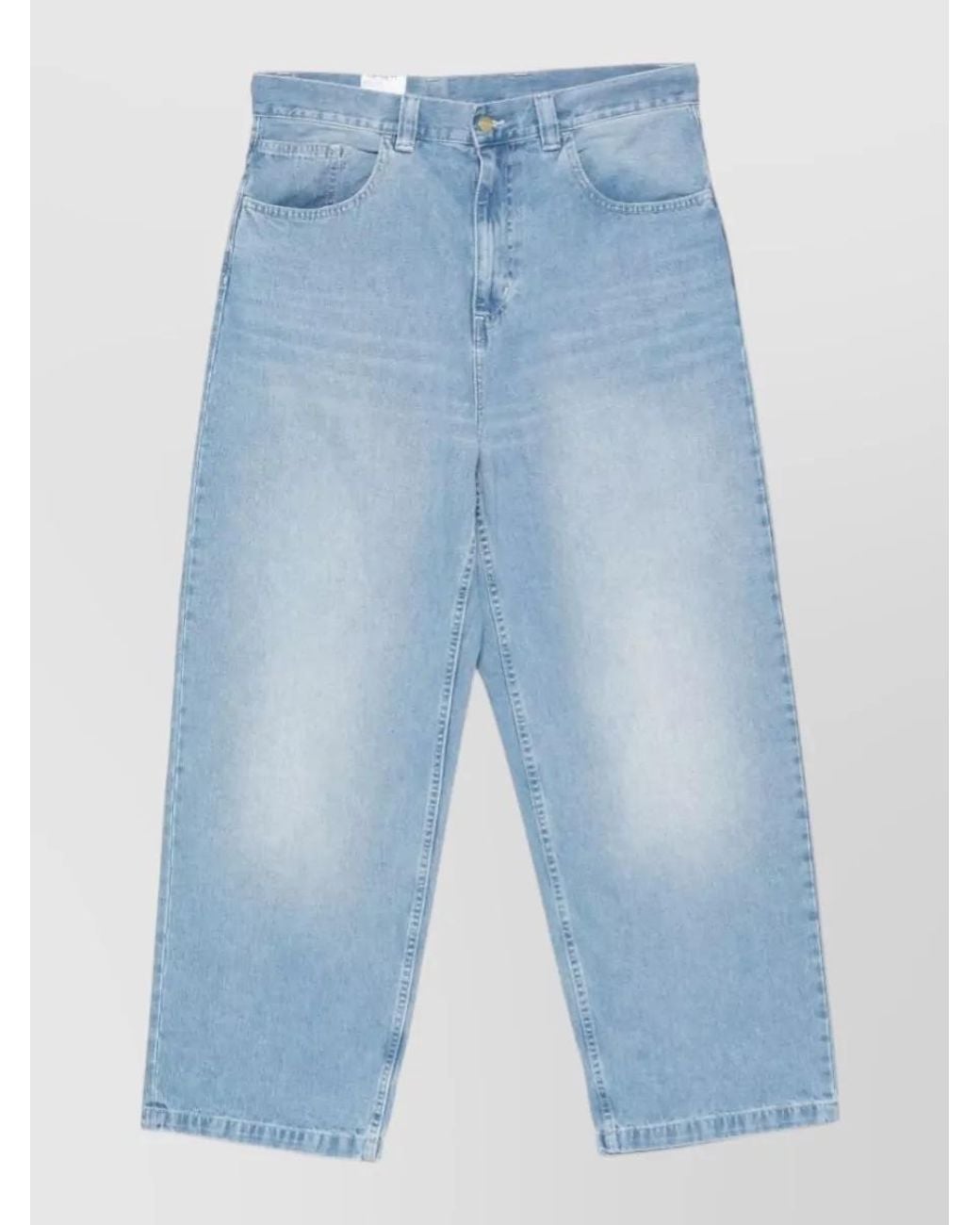 Carhartt Blue Denim Wide-Leg Loose-Fit Trousers for men