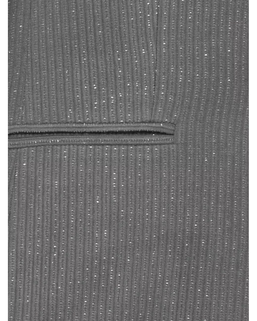 Peserico Black Lurex Single-Breasted Blazer