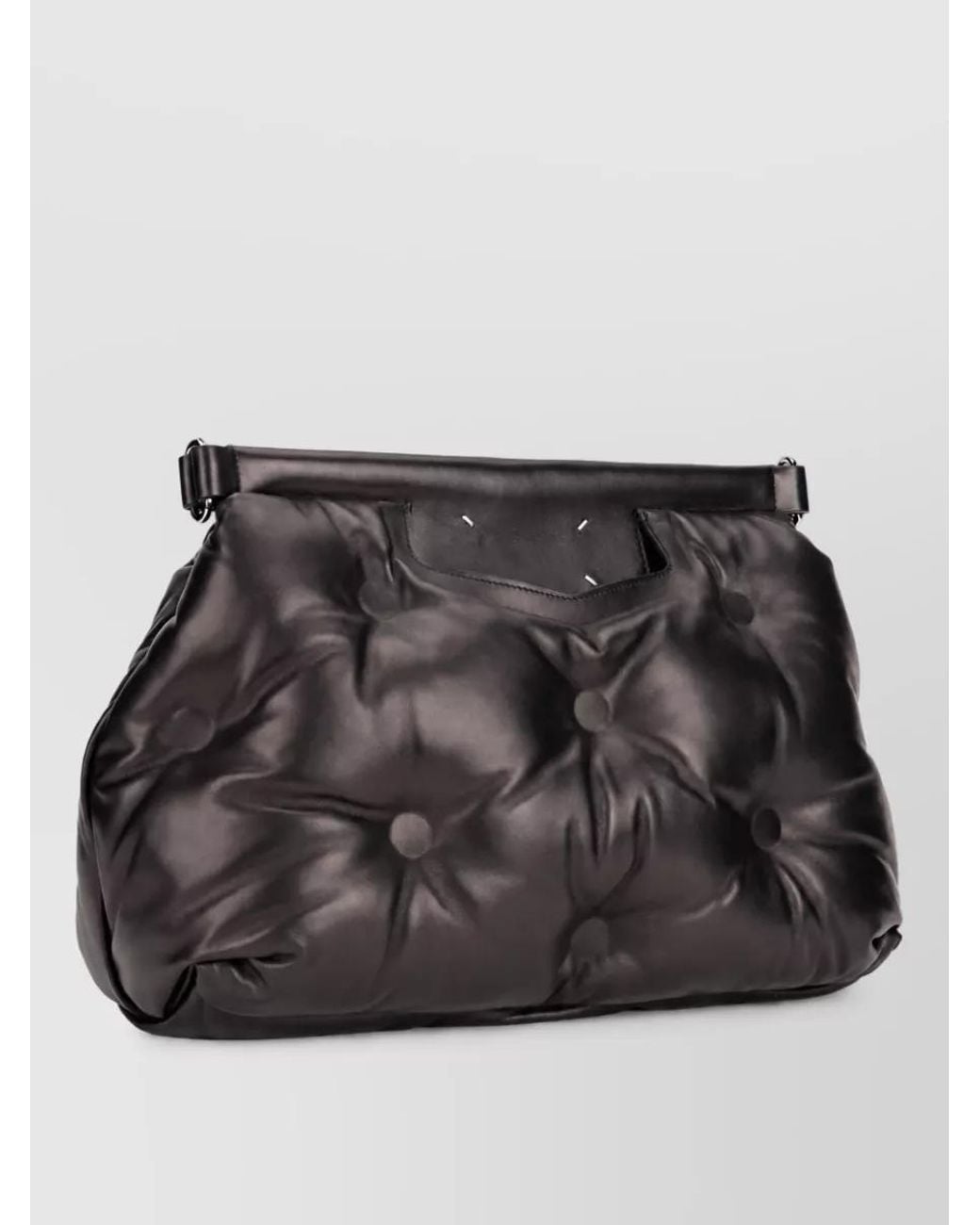 Maison Margiela Black Glam Slam Leather Shoulder Bag