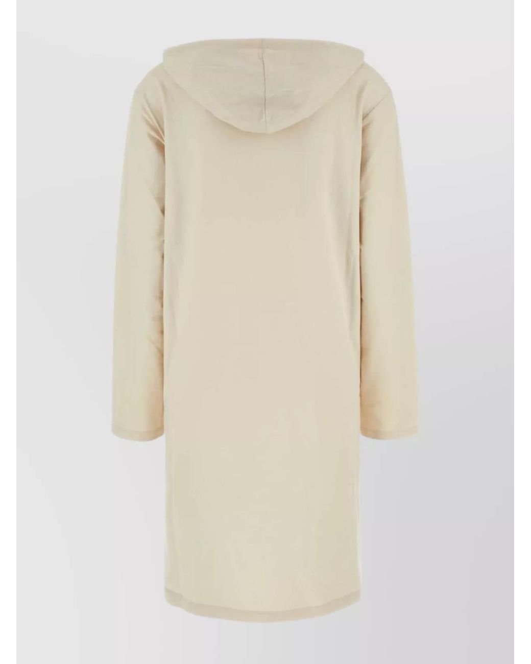 Prada Natural Stretch Cotton Midi Dress