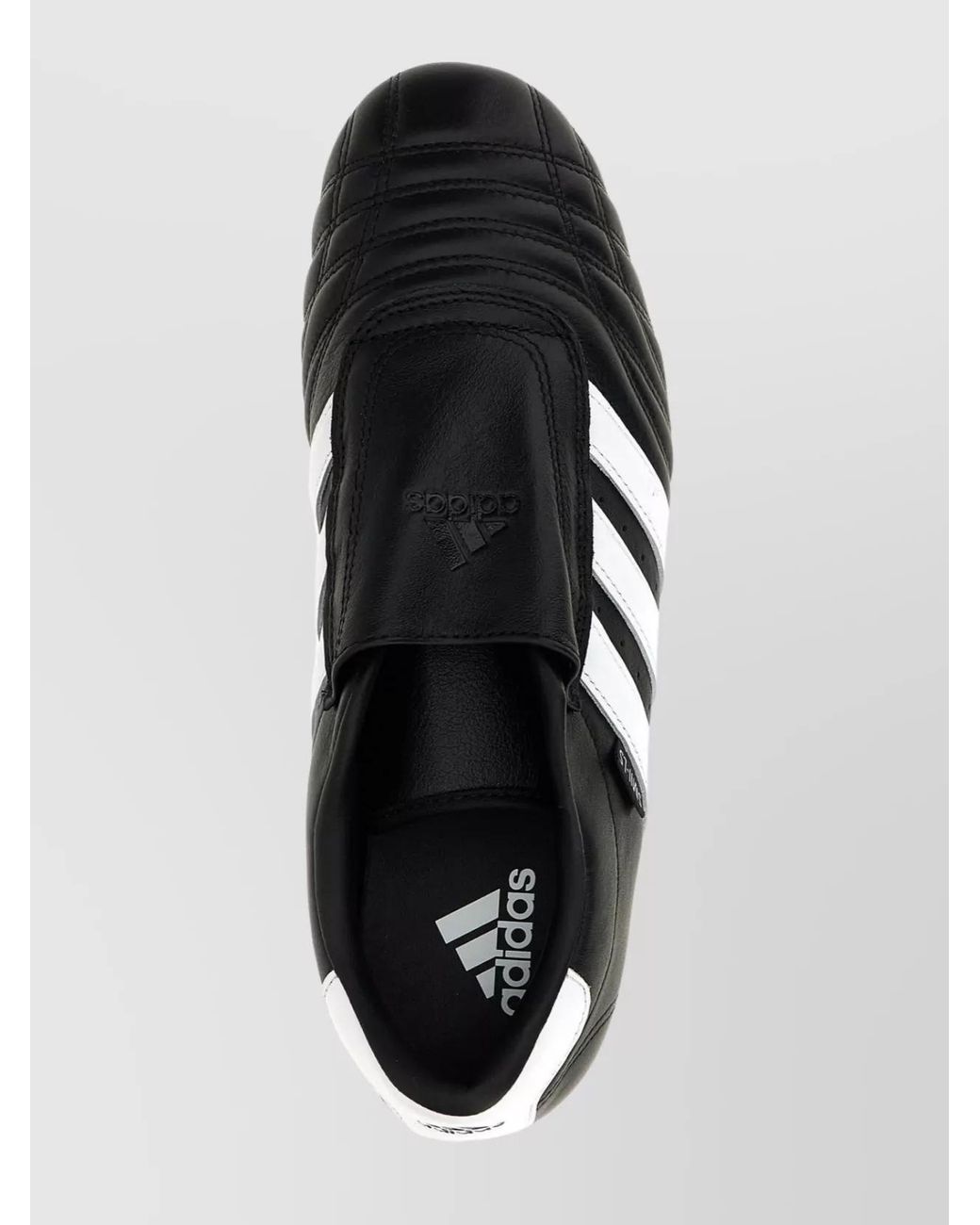Adidas Originals Blue Leather Slip-On Sneakers