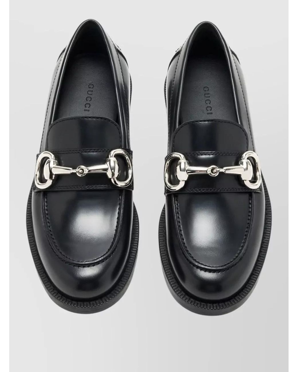 Gucci Black Leather Loafers
