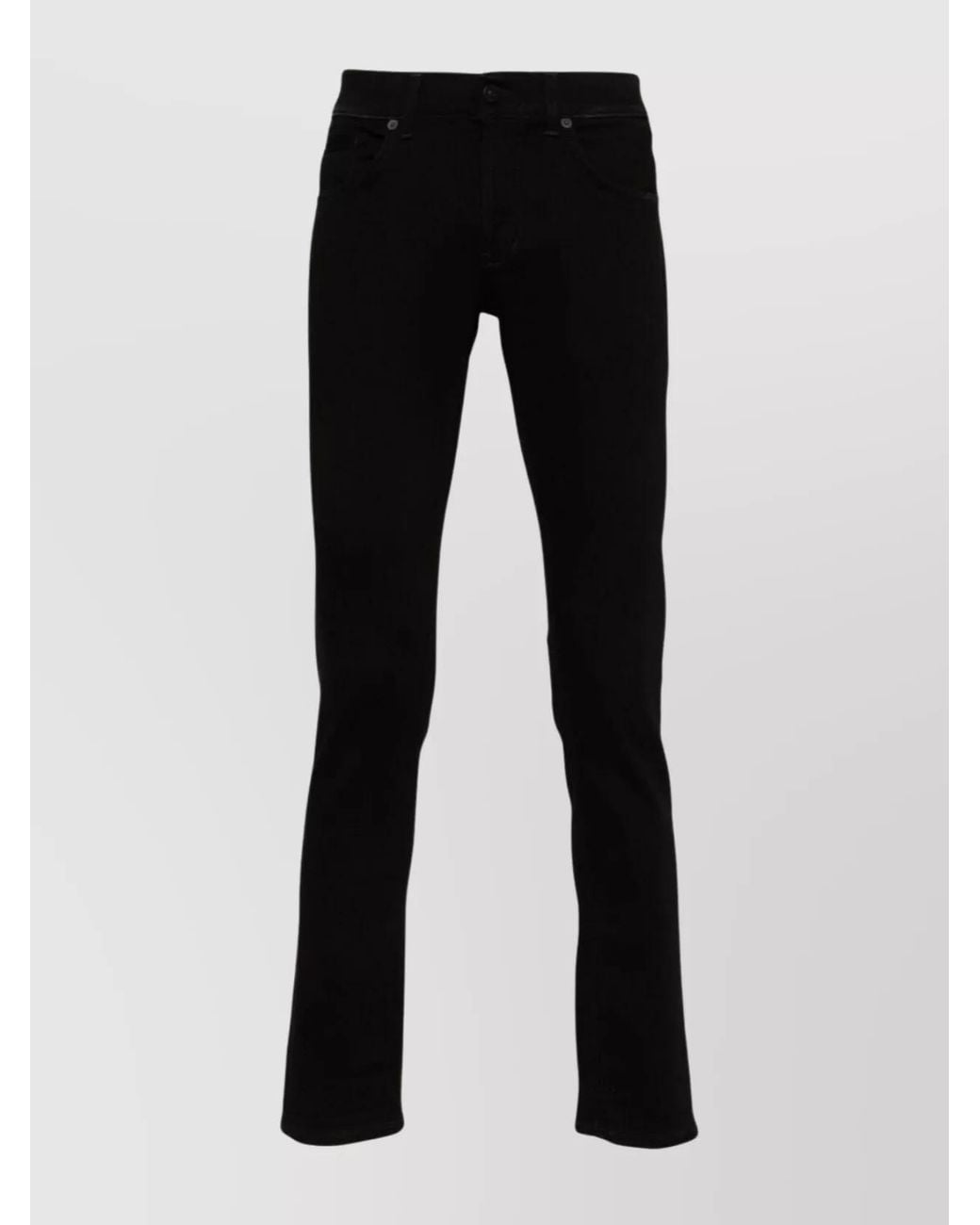 Dondup Black Skinny Trousers for men