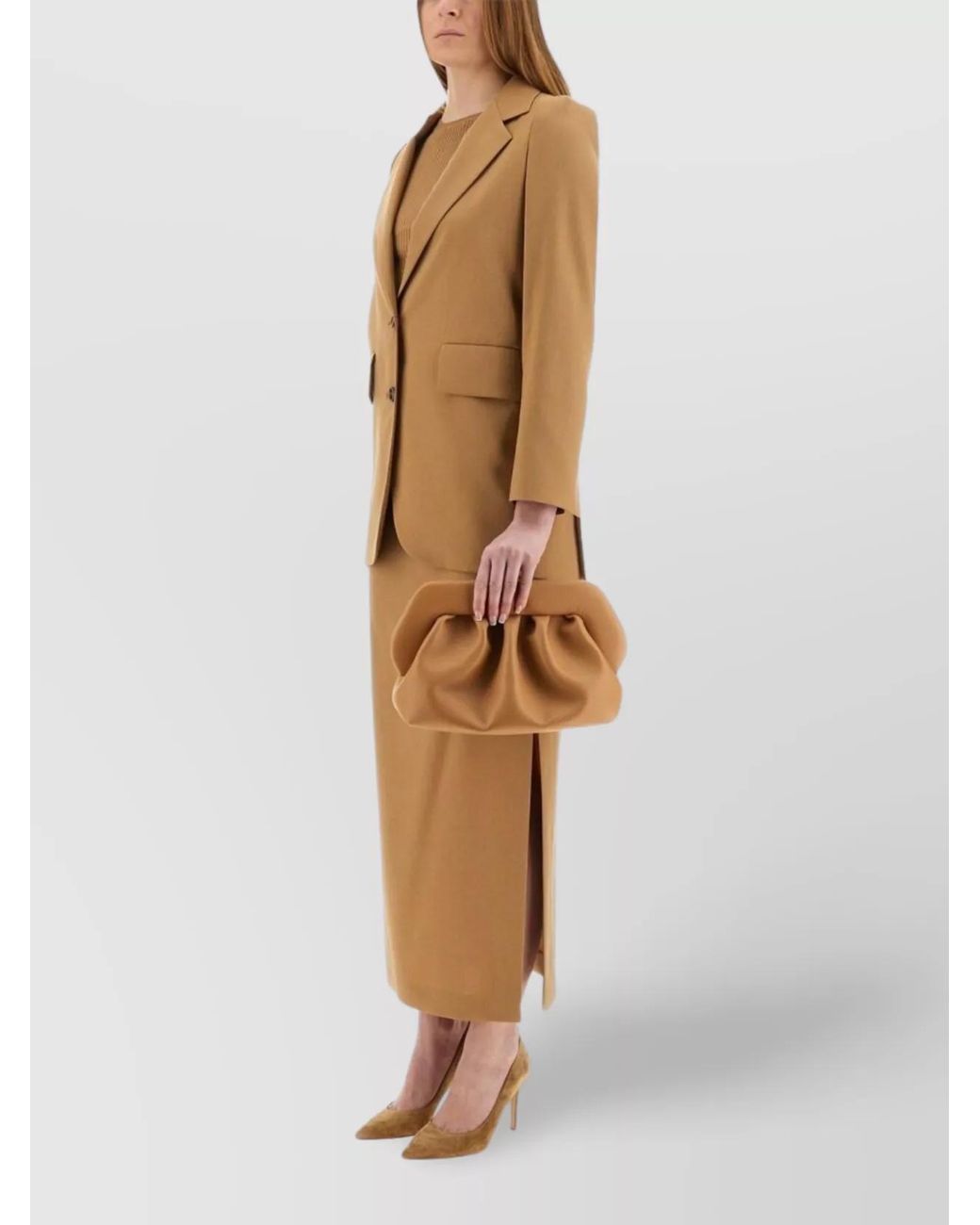 Max Mara Natural Silk Slim-Fit Asymmetric Maxi Skirt