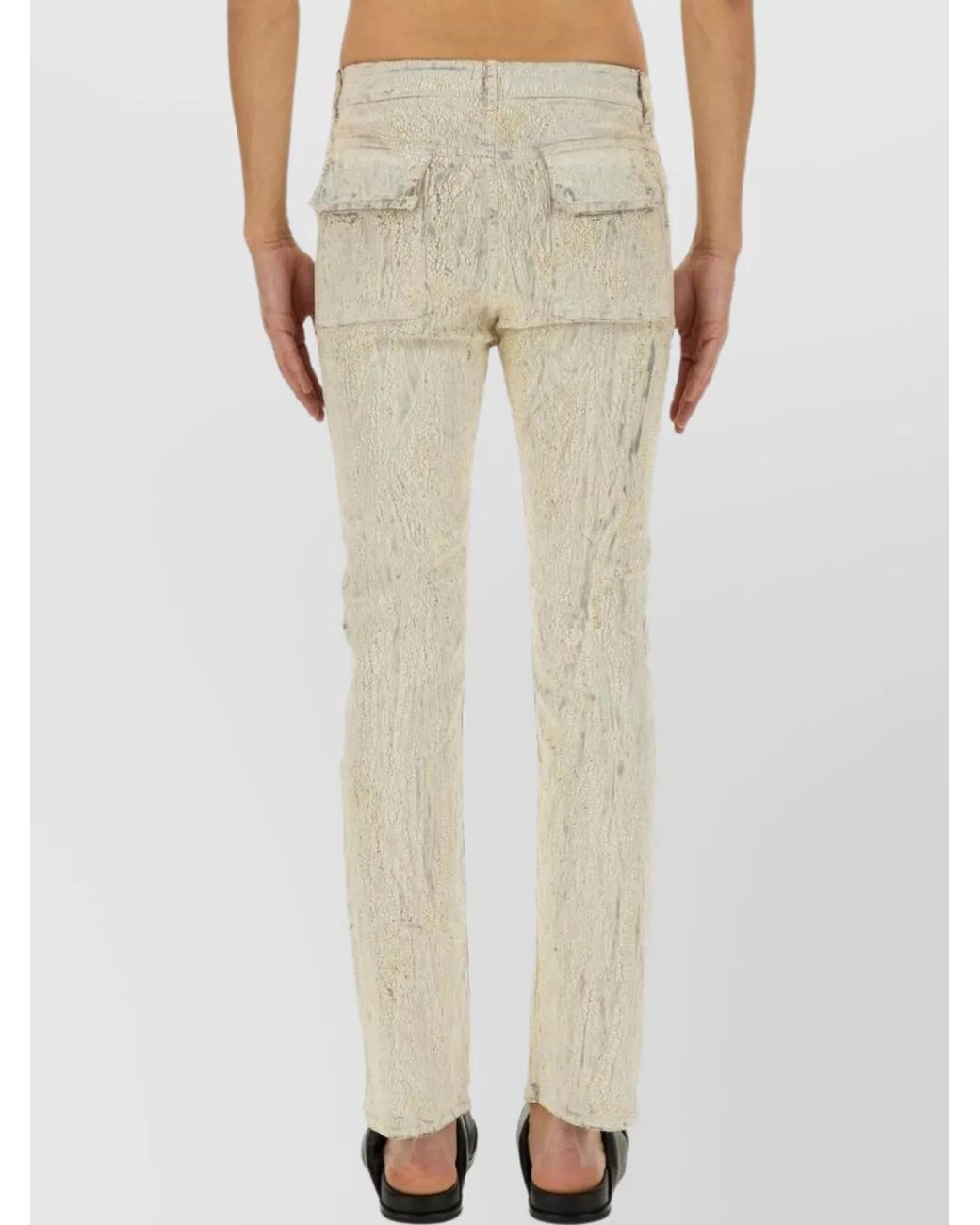 Rick Owens White Skinny Trousers for men