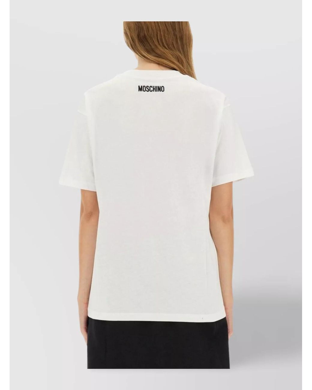 Moschino Black Regular-Fit Cotton T-Shirt