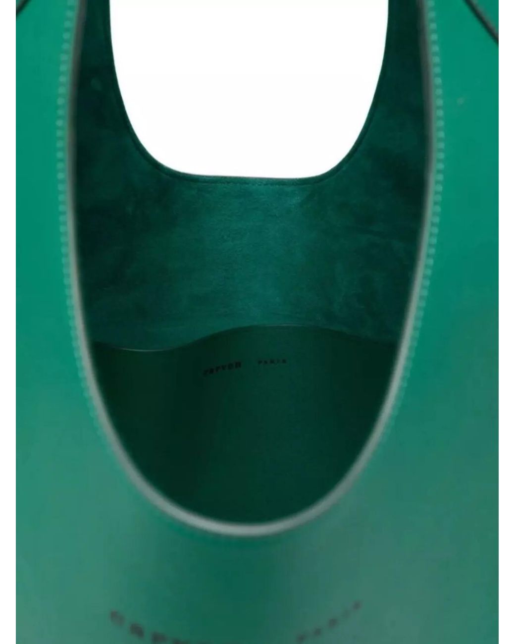 Carven Green Calf Leather Tommaso Tote Bag