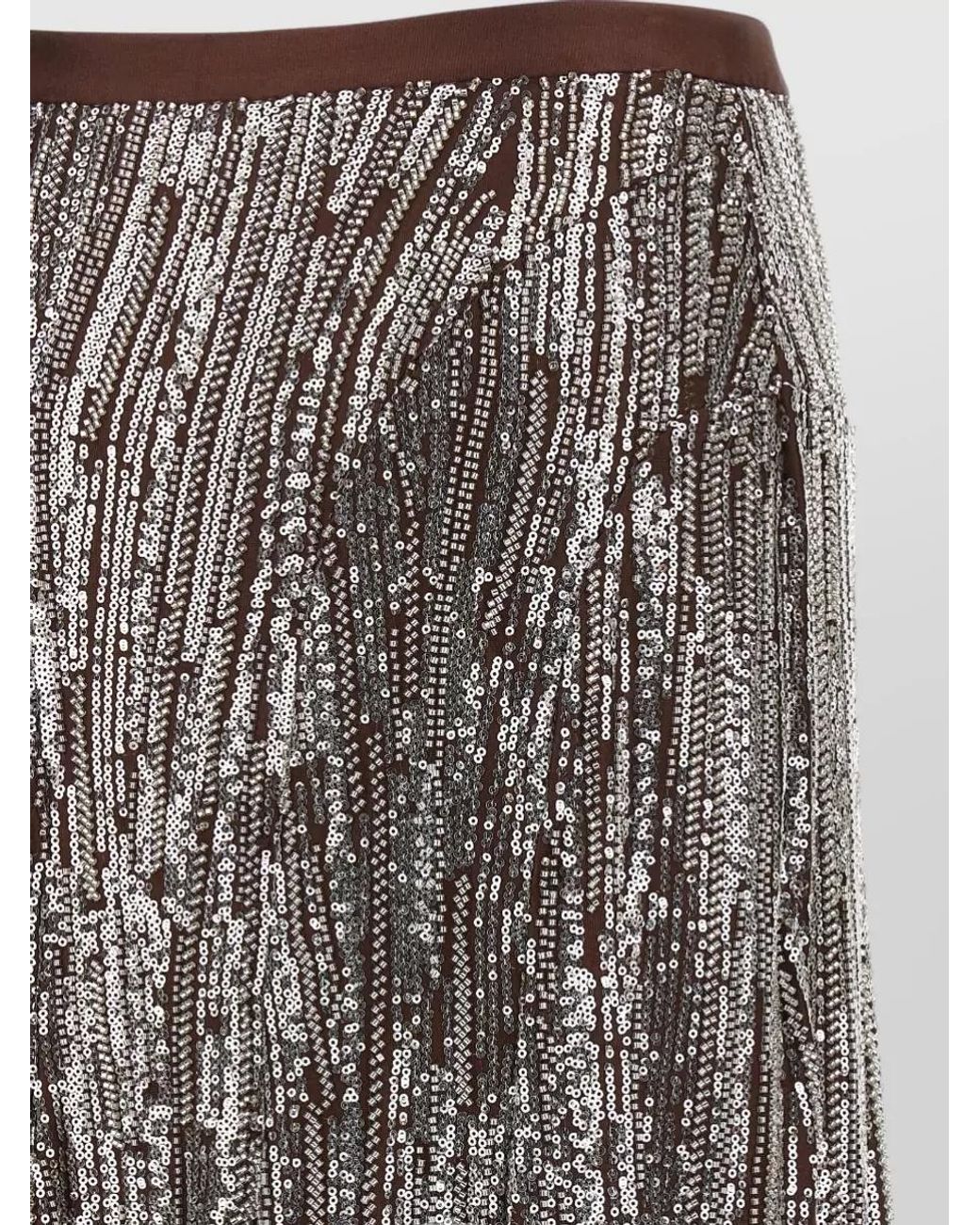 Rabanne Gray Embellished Maxi Skirt