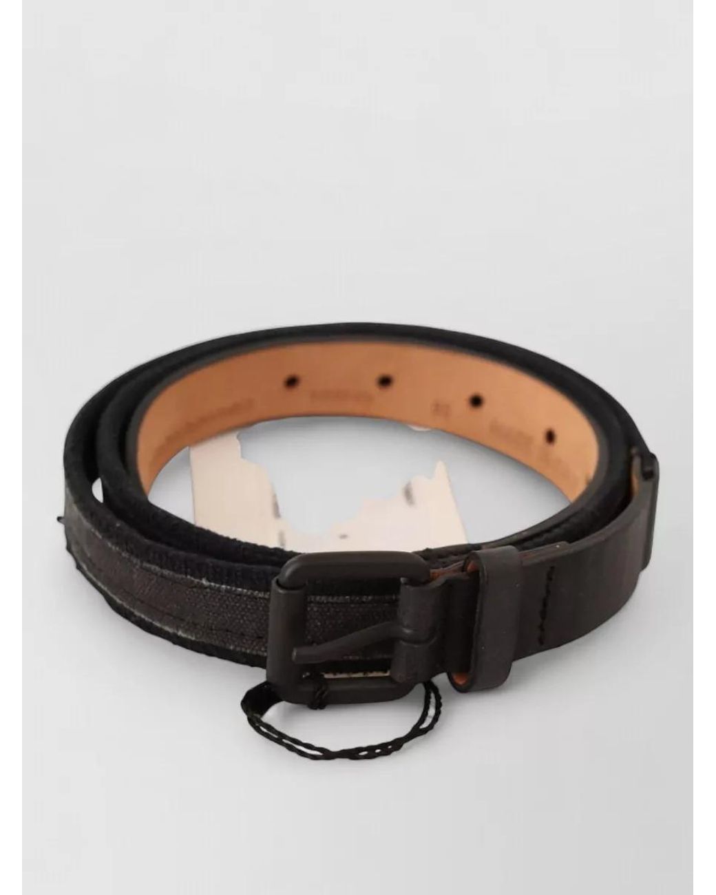 Ermanno Scervino Brown Leather Logo Buckle Belt