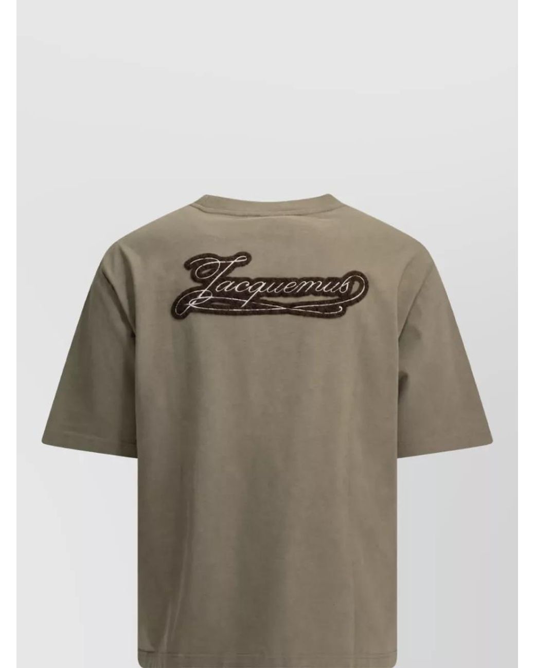 Jacquemus Natural Crew-Neck Cotton T-Shirt for men