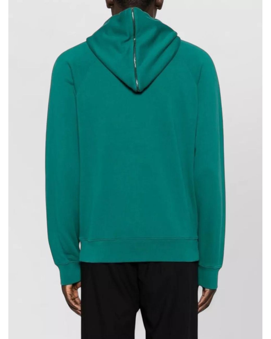 KENZO Green Cotton Graphic-Print Hoodie for men