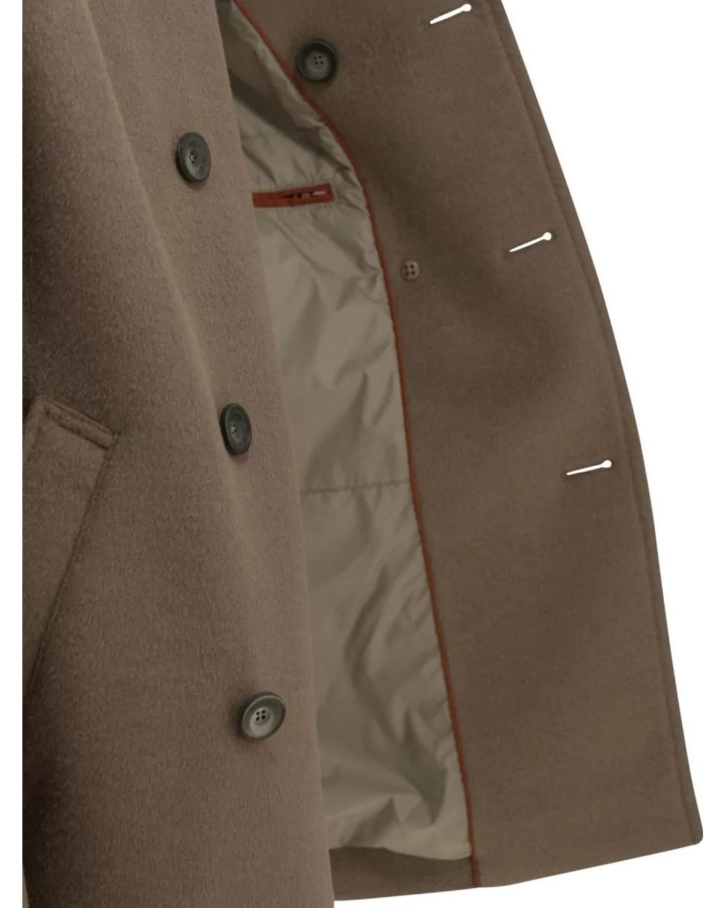 Herno Green Double-Breasted Short Coat for men